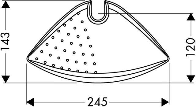 hansgrohe Seifenschale Cassetta B für Brausestange Unica B-28686000