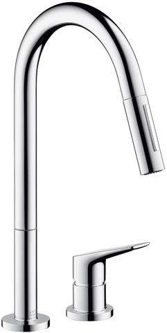 hansgrohe Spültisch-2-Loch-Einhebelmischer Axor Citterio M-34822800