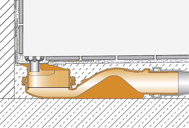 Schlüter - Kerdi-Line-Vario H 40 Ablauf DN 40 horizontal-KLVRH40G4