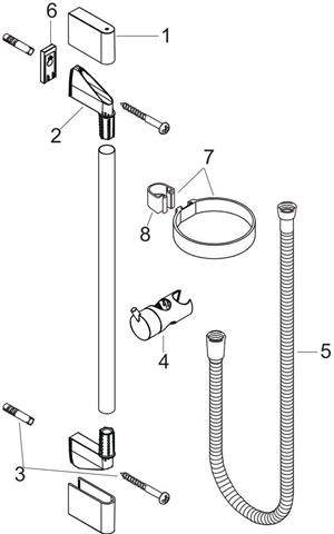 hansgrohe Unica Brausestange Crometta-27614000