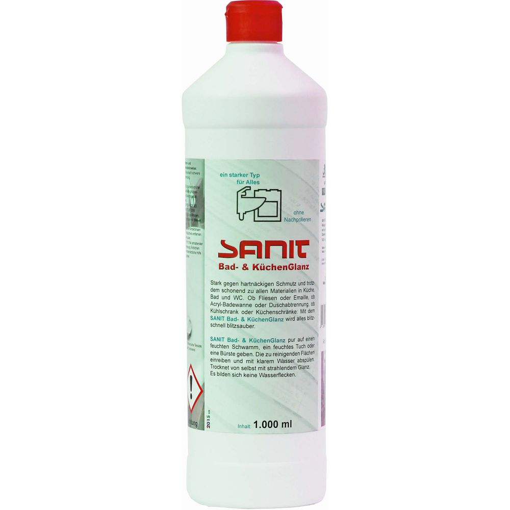 Sanit Reiniger Bad-/Küchenglanz 1000ml Flasche-03041