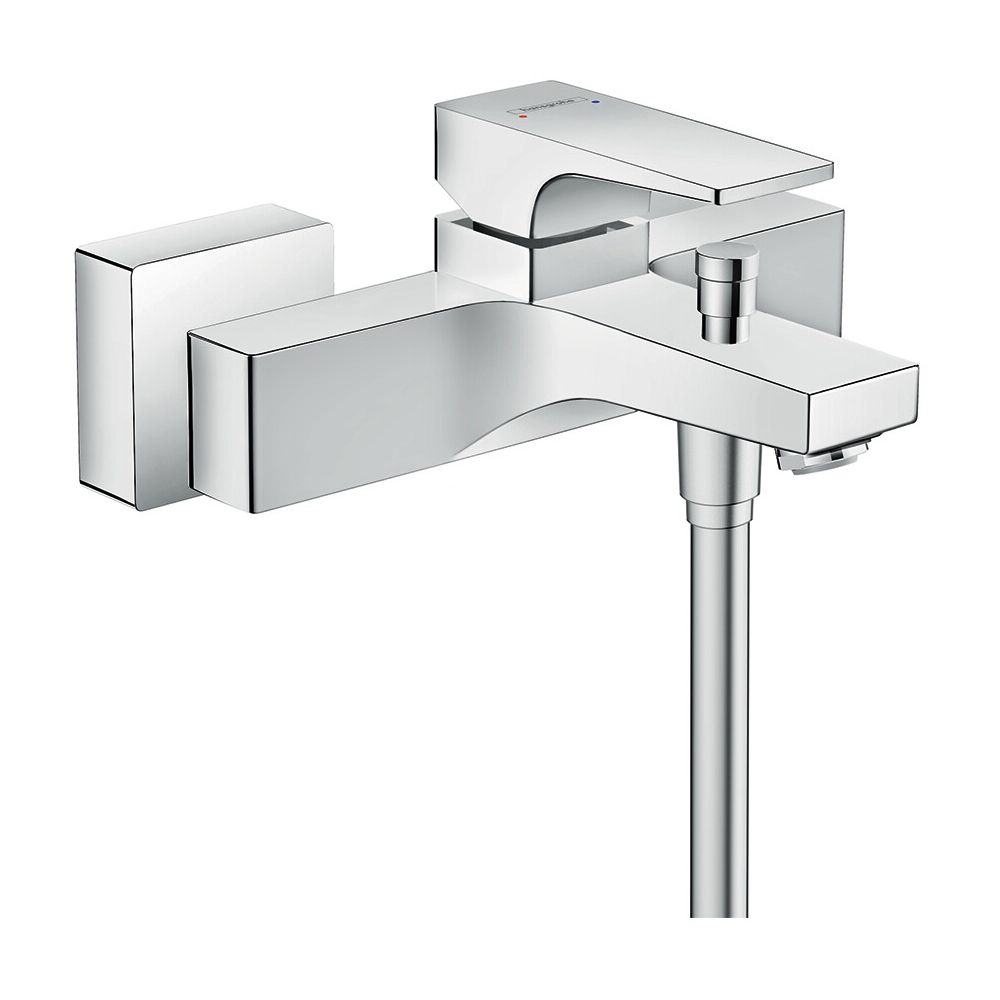 hansgrohe Wannen-Einhebelmischer Metropol AP, mit Hebelgriff, Ausladung 180mm, chrom