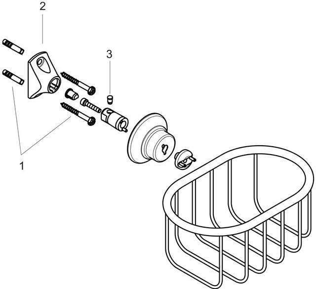 hansgrohe Seifenkorb Axor Montreux-42065000