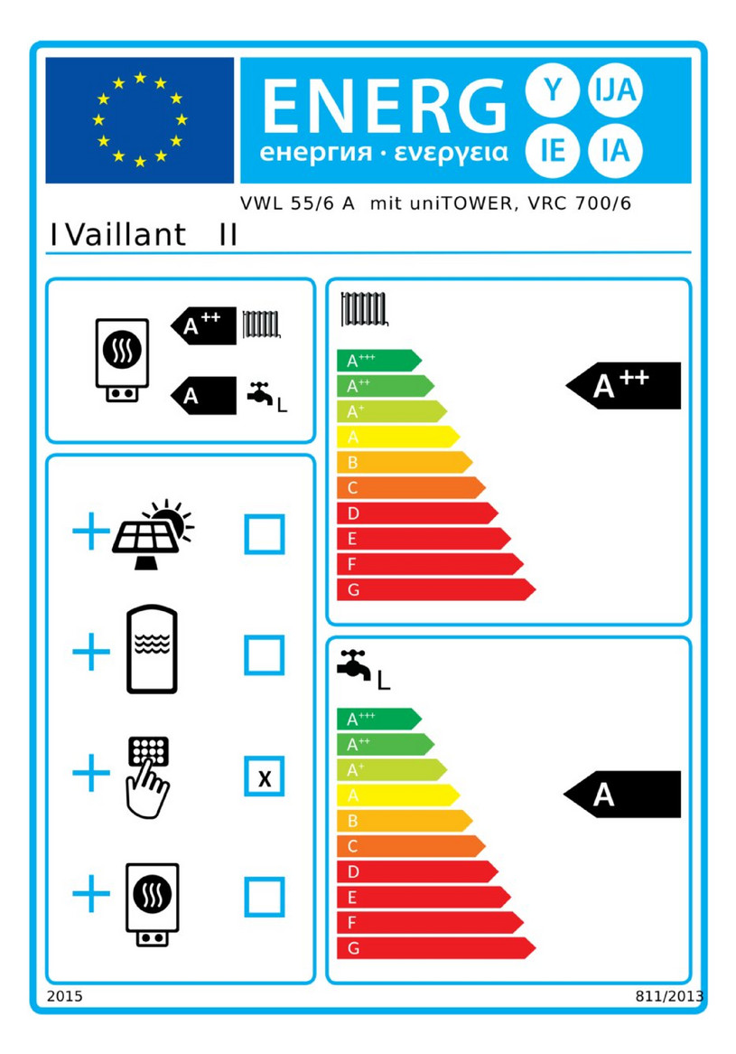 Vaillant Wärmepumpenpaket 4.3601 aroTHERM plus VWL 55/6A S2 mit uniTOWER plus VIH QW190