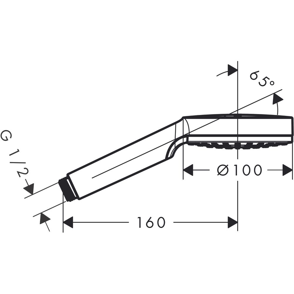 hansgrohe Handbrause Crometta weiß/chrom-26331400