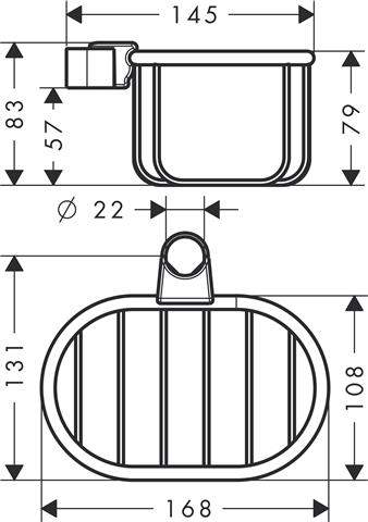 hansgrohe Seifenkorb Axor Montreux-42066000