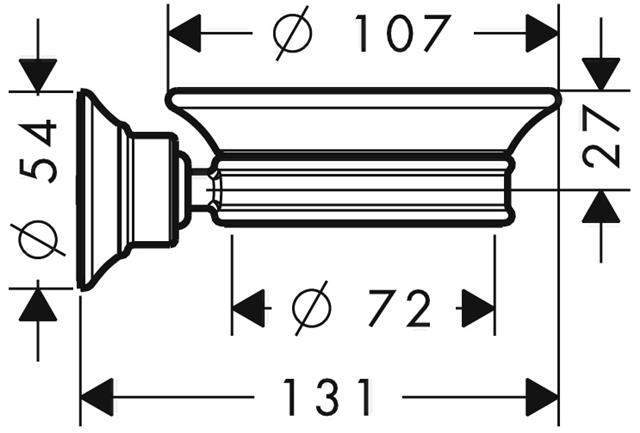 hansgrohe Seifenhalter Axor Montreux-42033000