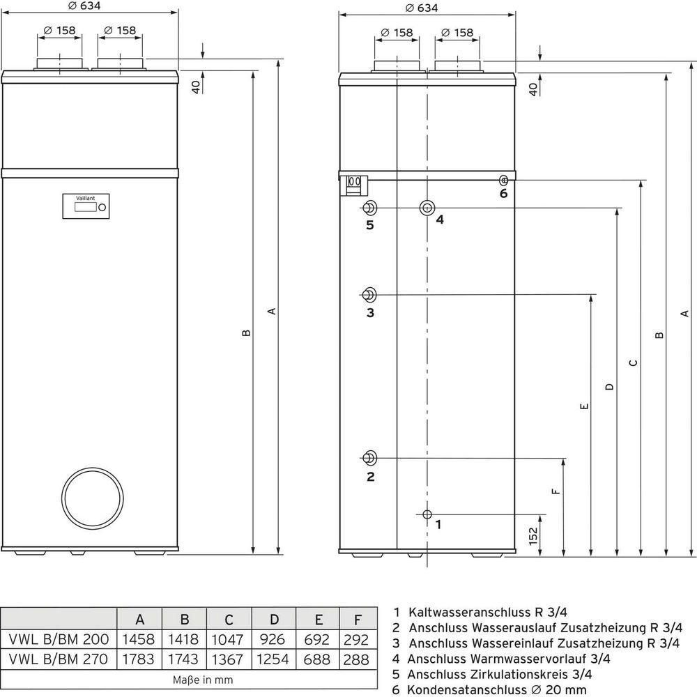 Vaillant Gas-Hybrid-Paket 1.680/2 ecoTEC plus VC 10CS/1-5 mit Warmwasserwärmepumpe aroSTOR VWL BM270-8000013976