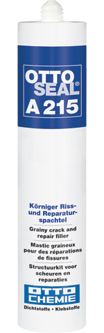 Ottoseal Acryl A215 weiß, 310 ml, Körniger Riss- und Reparaturspachtel