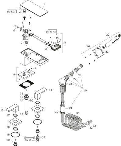 hansgrohe Ferigmontageset Axor MyEdition chrom/Spiegelglas, 4-Loch-Wannenrandarmatur, Ausladung 150m