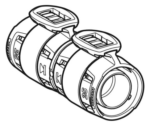 Geberit Kupplung FlowFit für Haustechnik, Industrie, Schiffbau-620010001