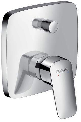 Hansgrohe Logis Einhebel-Wannenmischer mit Sicherungskombination, chrom-71407000