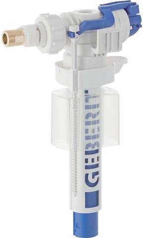 Geberit Füllventil Typ 380 Wasseranschluss seitlich, 3/8", Nippel Messing, für AP-Spülkästen -240700001