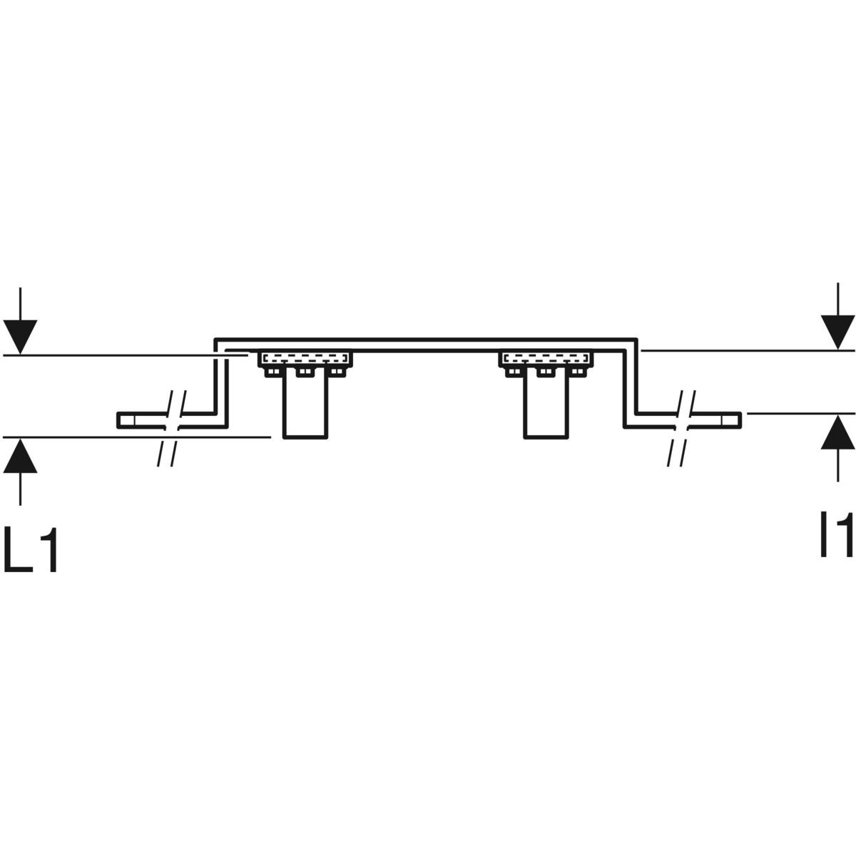 Geberit Anschlusswinkel Mepla zweifach-601781005