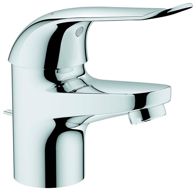 GROHE WT-Einhebelmischer Euroeco Special chrom, mit Zugstangen - Ablaufgarnitur-32763000