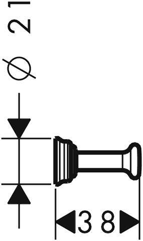 hansgrohe Einzelhaken Axor Montreux-42137000