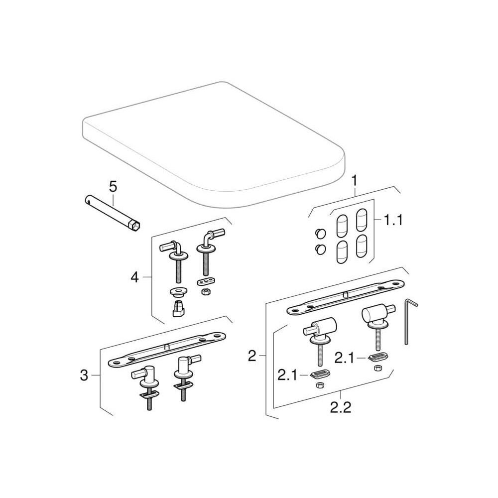 Geberit Wand-Tiefspül-WC Renova Plan 6/5 l, weiß-202150000