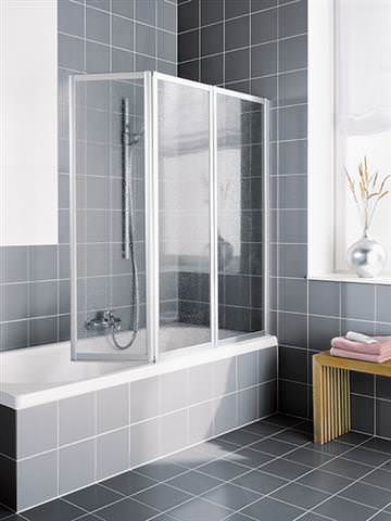 Kermi Vario 2000 Faltwand für Badewanne 1400 mm FW3-V2FW30371412K