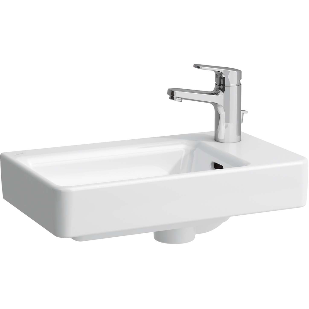 Laufen Handwaschbecken PRO S w, ÜL, m HL, 48 x 28 cm, Beck. li, HL re