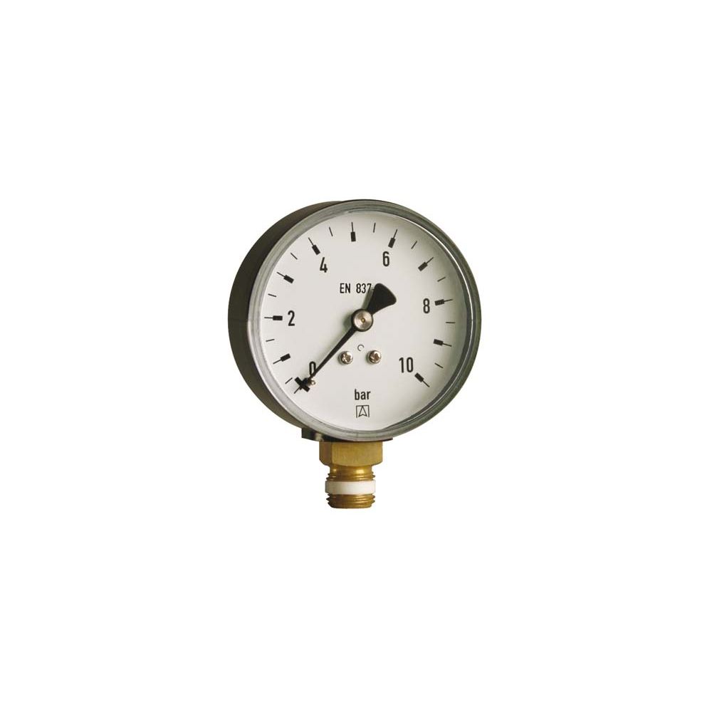 Afriso Rohrfedermanometer RF 100 radial 0/16 bar, G 1/2 B, Gehäuse-d= 100mm-63615