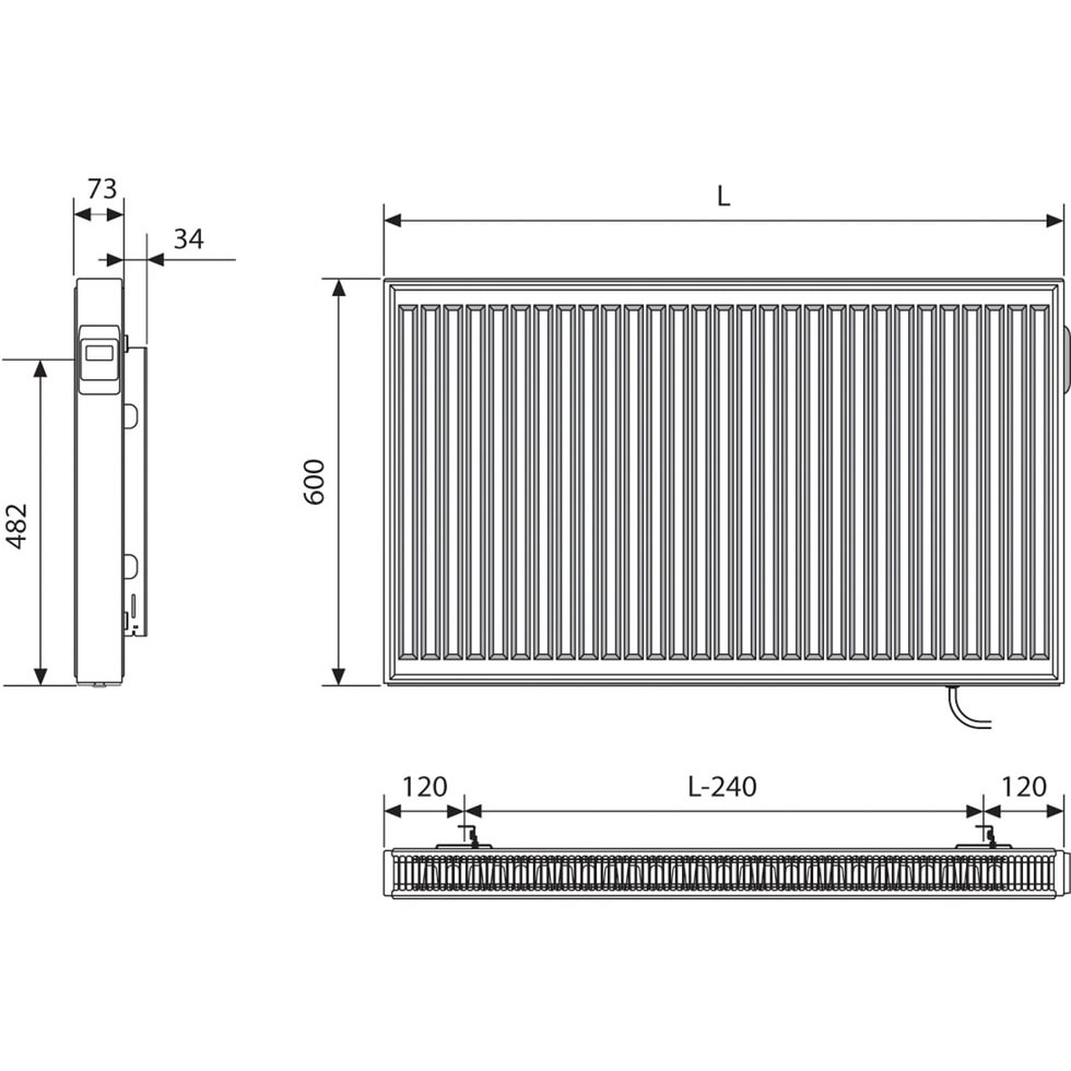 Kermi x-therm +e Profil-F1E21060050164K