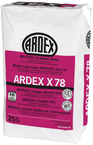 Ardex X78 Microtec-Flexkleber Boden, C2 a 25 kg Sack-54065/0