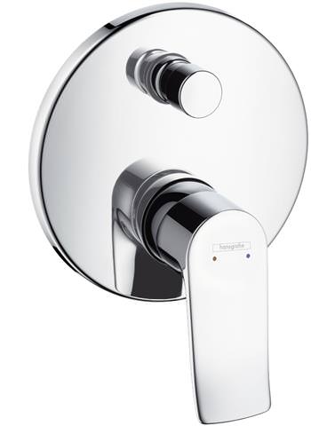 hansgrohe Fertigmontageset Metris UP-Wannen-Einhebelmischer, mit Sicherungskombination, chrom