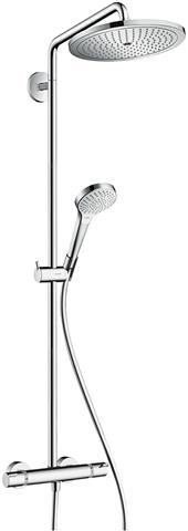 Showerpipe Croma Select S S280 EcoSmart 9 l/min, 1jet, mit Brausearm 400 mm, schwenkbar, chrom-26794000