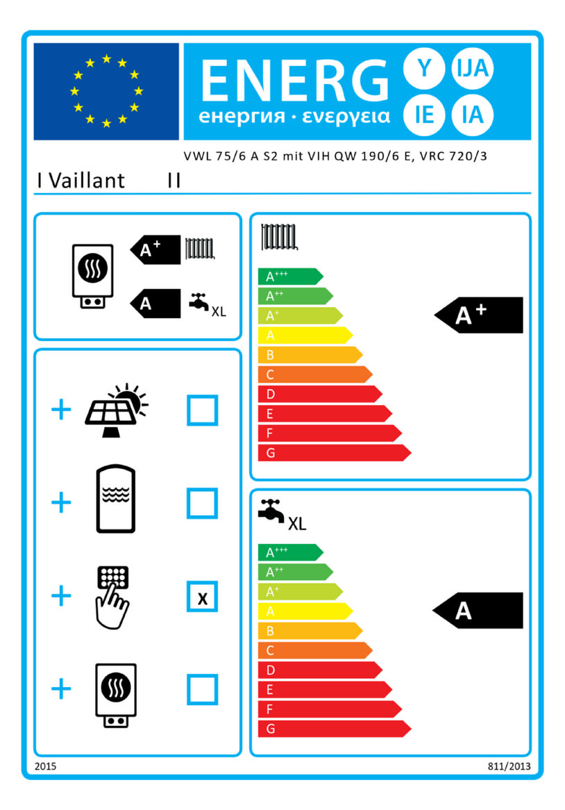 Vaillant Wärmepumpenpaket 4.3205 aroTHERM plus VWL 75/6A S2 mit uniTOWER plus VIH QW190-8000023704