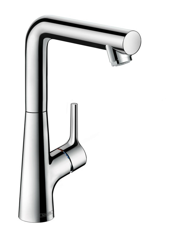 hansgrohe Waschtisch-Einhebelmischer Talis S 210 EcoSmart 5 l/min, mit Ablaufgarnitur, Schwenkauslau-72105000