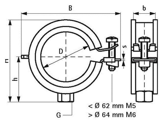 Walraven Bismat Einschraubenschelle KSB 1-3363018