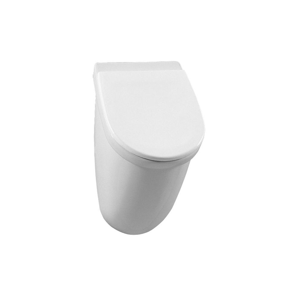 VitrA Bad Urinal Mona weiß, Zulauf von hinten, mit Deckel