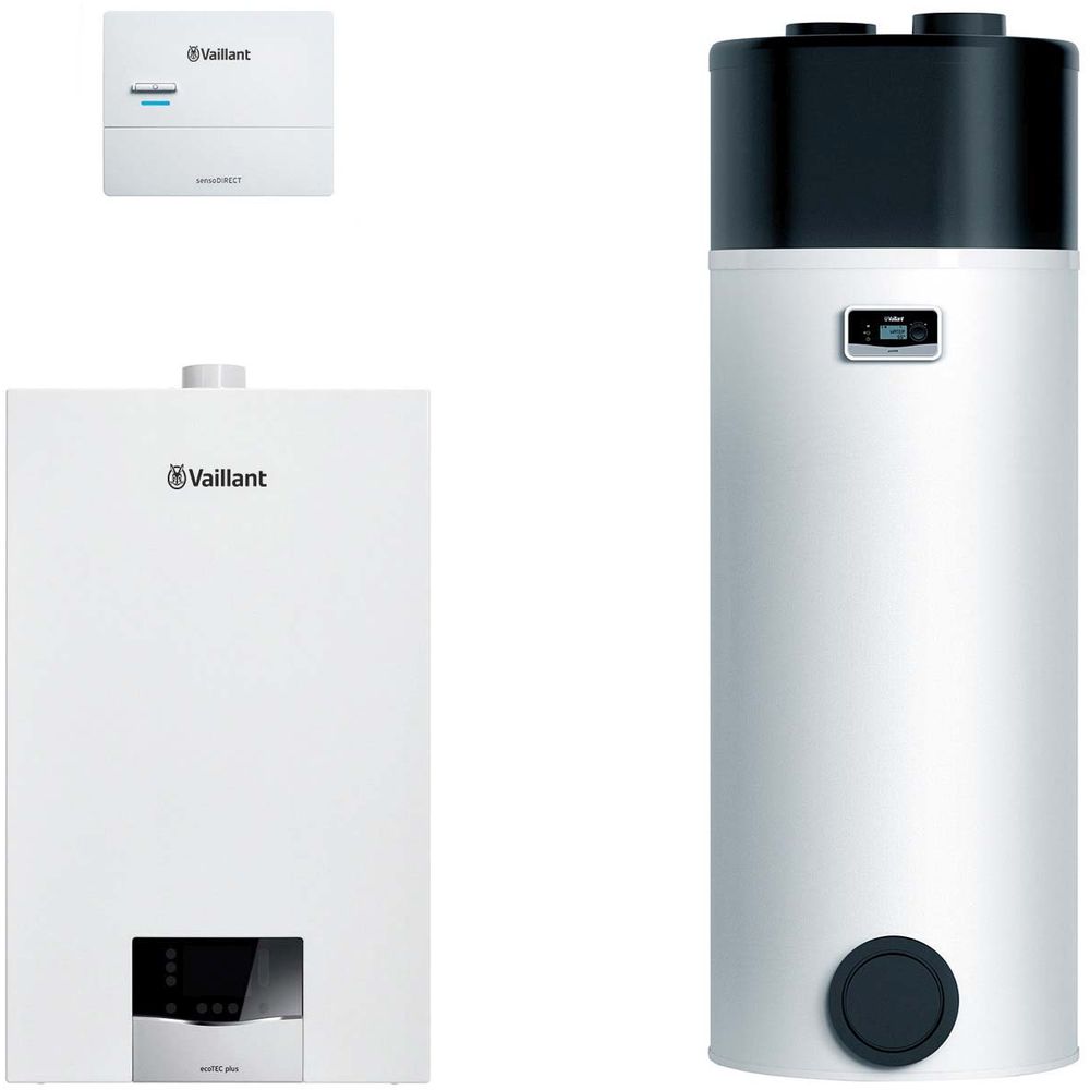 Vaillant Gas-Hybrid-Paket 1.682/2 ecoTEC plus VC 20CS/1-5 mit Warmwasserwärmepumpe aroSTOR VWL BM270