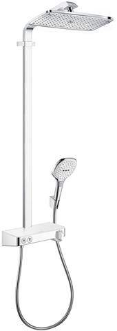 hansgrohe Showerpipe Raindance Select E 360 1jet, mit Brausearm 380mm und Ablage, chrom-27288000