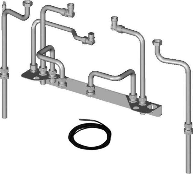 Wolf Anschluss-Set Warmwasserspeicher CSW-120 für Aufputzinstallation, für CGB-2 bis 24 kW