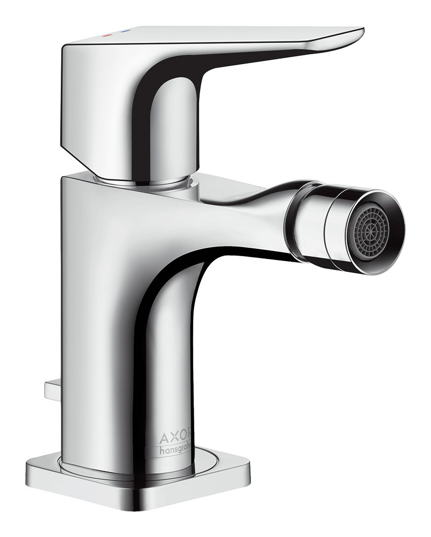 hansgrohe Bidet-Einhebelmischer Axor Citterio E Ausladung 114 mm, mit Ablaufgarnitur, mit Hebelgriff-36121000