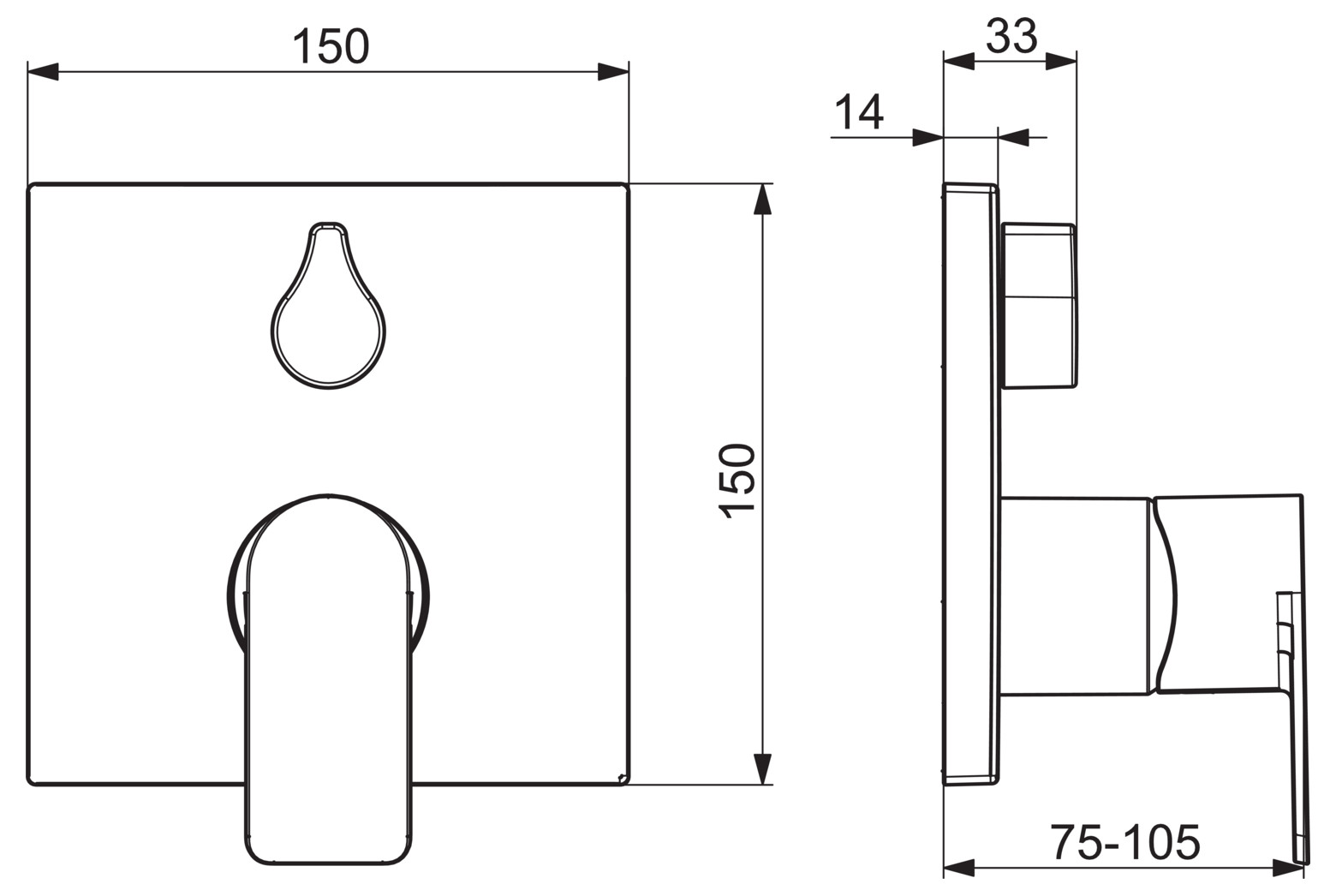 HANSA Fertigmontageset HANSASTELA chrom, Wannenfüll- und Brausearmatur, Drehumsteller, druckunabhäng-87849073