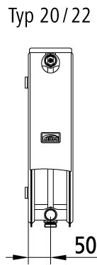 Kermi Ventilheizkörper Profil-V-FTV220601201R1K