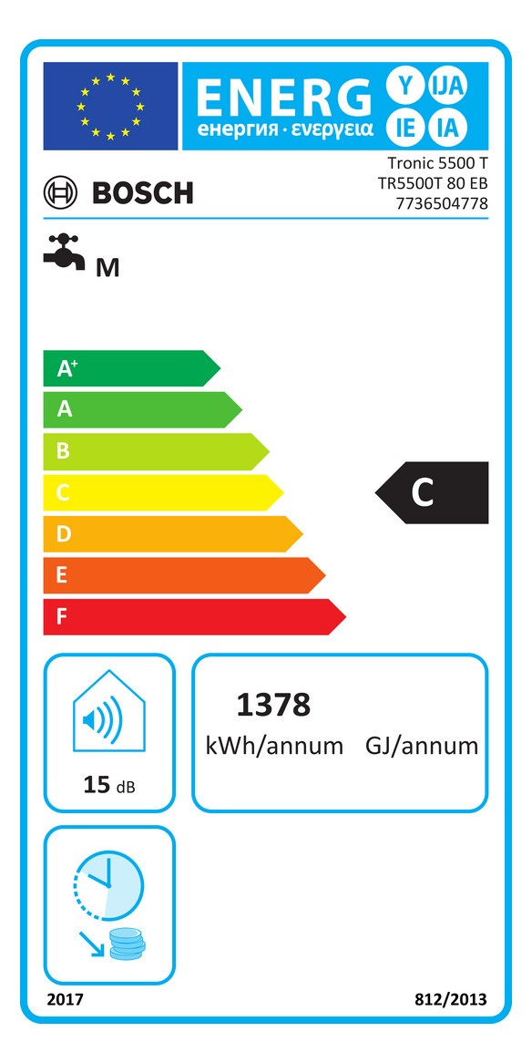 BOSCH Wandspeicher TR5500T 80 EB, 80 l, Ein-/Zweikreis, Boiler-7736504778