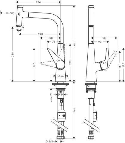 hansgrohe Spültisch-Einhebelmischer Talis Select S 300-72821800