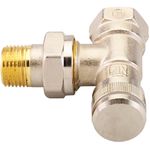 Danfoss Rücklaufverschraubung RLV 15, R 1/2" x IG 1/2", Eck, ma vernickelt -003L0143