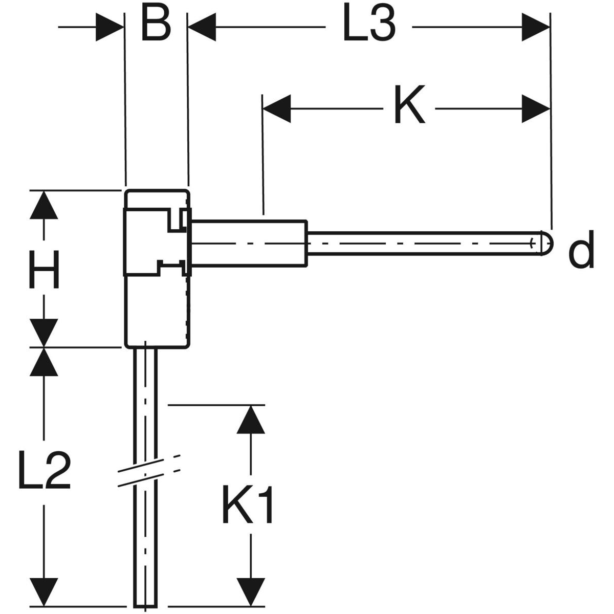 Anschlussbox Mepla Typ L 16 mm, mit Befestigungsblech, für Heizung und Kühlung 611263001-611263001