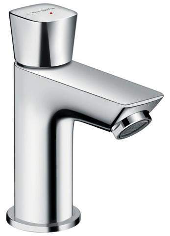 hansgrohe Standventil Logis EcoSmart 5 l/min, Ausladung 84mm, ohne Ablaufgarnitur, chrom, Kaltwasse-71120000