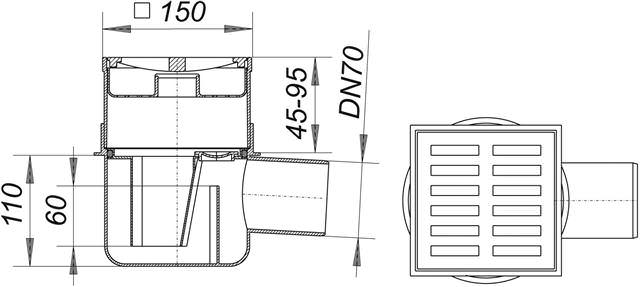 Dallmer Kellerablauf 57 AK-570840