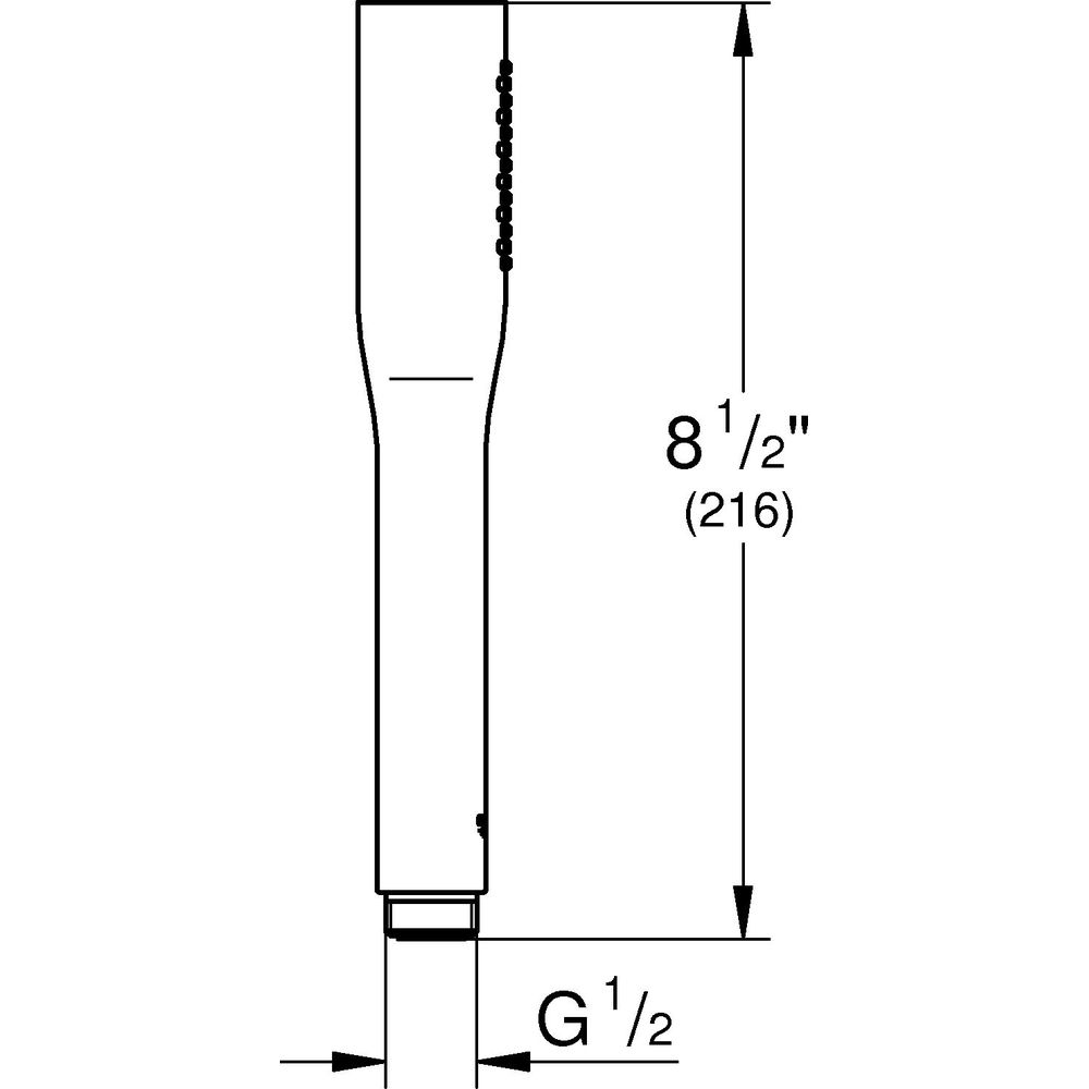 GROHE Handbrause Euphoria Cosmopolitan Stick 1 Strahlart, mit Durchflussbegrenzung, chrom-27400000