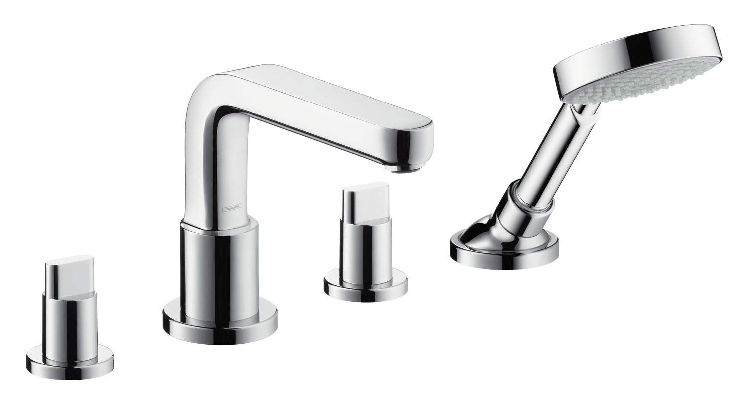 hansgrohe Fertigmontageset Metris S Auslauf 171 mm, für 4-Loch-Wannenrandarmatur, chrom