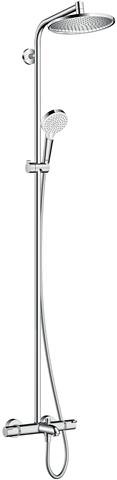 Showerpipe Crometta S 240 1jet, Ø 240 mm, für Badewanne, mit Thermostat, chrom-27320000