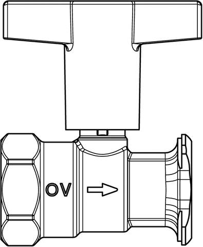 Oventrop Pumpenkugelhahn Optibal P-1078171