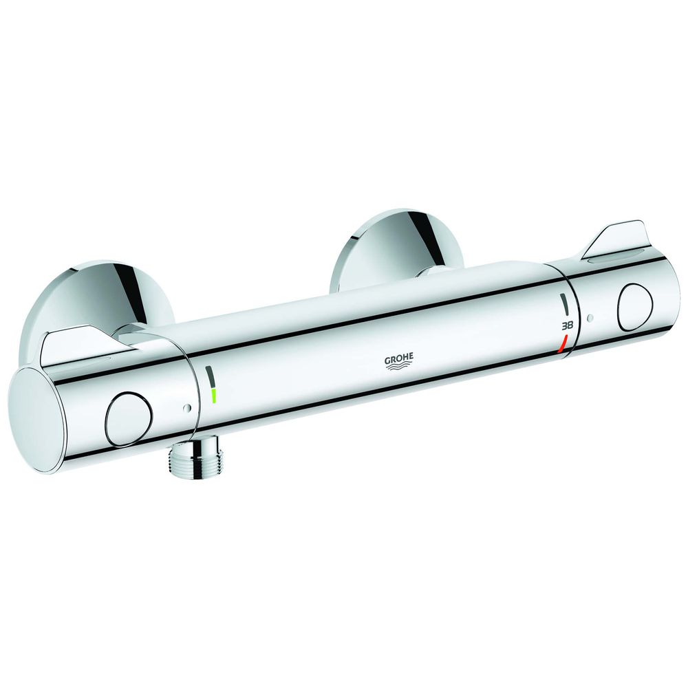 GROHE Brause-Thermostat Grohtherm 800 1/2", Wandmontage, chrom 