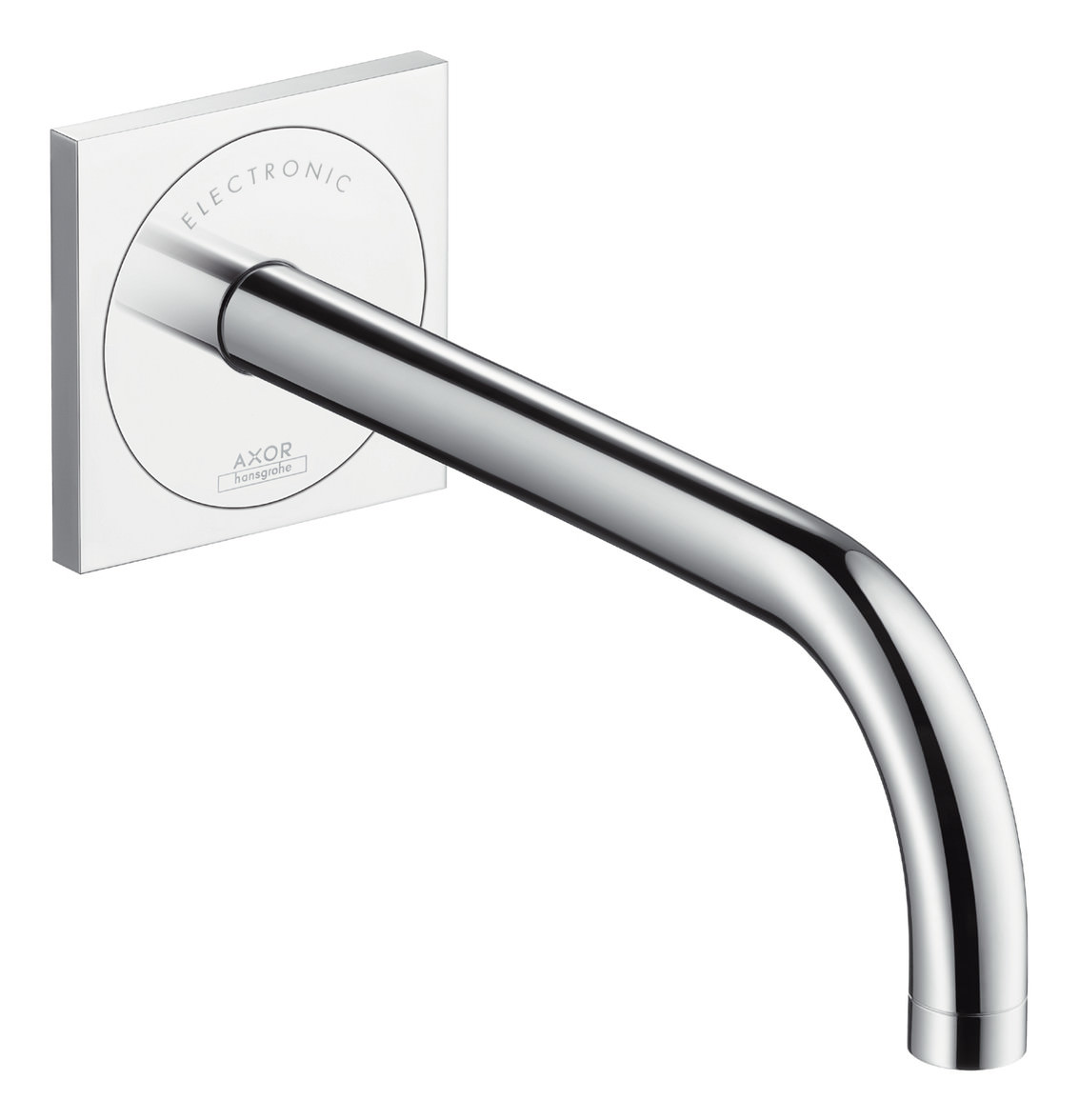 hansgrohe Elektronik-Waschtischmischer Axor Uno Auslauf 225 mm, UP, für Wandmontage, chrom